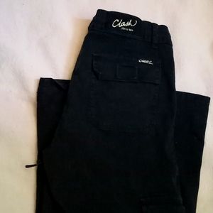 Womens clash jeans cargo pants size 11 blk